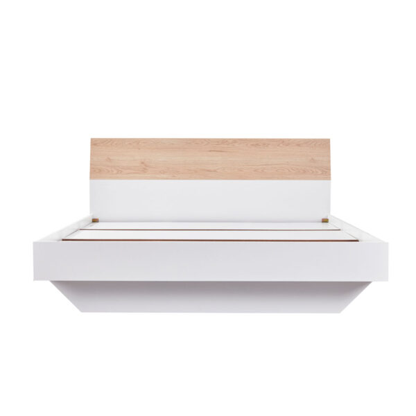 LUCIDO ΚΡΕΒΑΤΙ ΛΕΥΚΟ OAK ΦΥΣΙΚΟ 162x202x88 09-2129 - Image 7