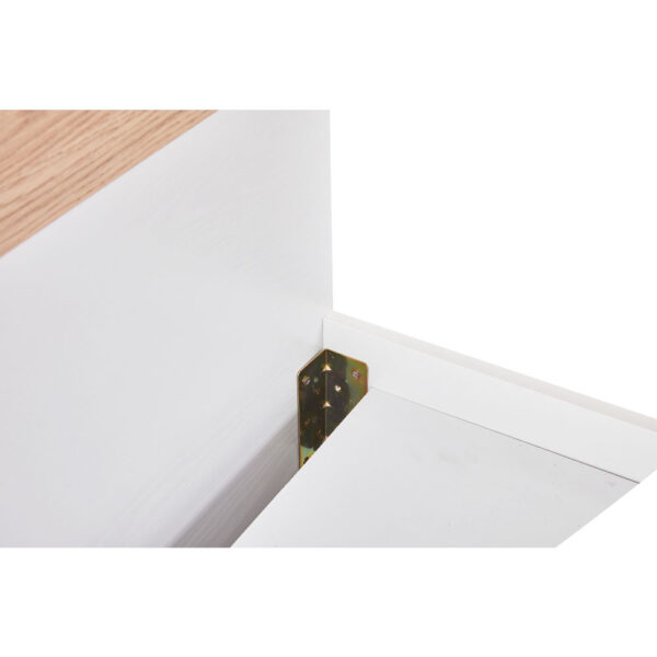 LUCIDO ΚΡΕΒΑΤΙ ΛΕΥΚΟ OAK ΦΥΣΙΚΟ 162x202x88 09-2129 - Image 9