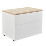 LUCIDO ΚΟΜΟΔΙΝΟ 2ΣΥΡΤΑΡΙΑ ΛΕΥΚΟ OAK ΦΥΣΙΚΟ 58x39x44.5 09-2130 - Image 6