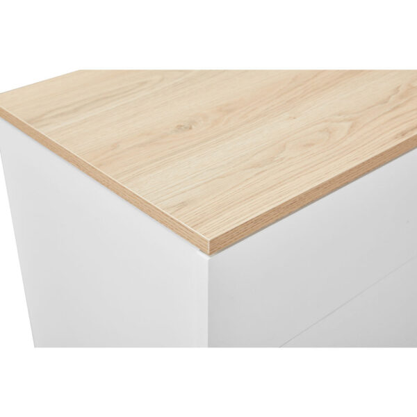 LUCIDO ΚΟΜΟΔΙΝΟ 2ΣΥΡΤΑΡΙΑ ΛΕΥΚΟ OAK ΦΥΣΙΚΟ 58x39x44.5 09-2130 - Image 10