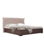 NUEZ ΚΡΕΒΑΤΙ (ΓΙΑ ΣΤΡΩΜΑ 160x200cm) ΚΑΡΥΔΙ 162x202x120 09-2132 - Image 6