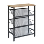 PLEXUS ΠΑΠΟΥΤΣΟΘΗΚΗ 3ΡΑΦΙΑ ΚΑΡΥΔΙ ΜΑΥΡΟ 60x30x80 10-0048 - Image 4