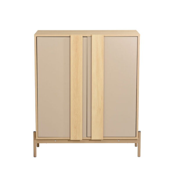 CAPPUCCINO ΚΟΜΟΤΑ-ΠΑΠΟΥΤΣΟΘΗΚΗ 2ΠΟΡΤΕΣ 3ΡΑΦΙΑ SONOMA LATTE 84.4x36.5x97 10-0049 - Image 5