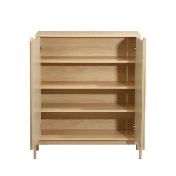 CAPPUCCINO ΚΟΜΟΤΑ-ΠΑΠΟΥΤΣΟΘΗΚΗ 2ΠΟΡΤΕΣ 3ΡΑΦΙΑ SONOMA LATTE 84.4x36.5x97 10-0049 - Image 6