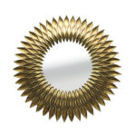 GIRASOL ΚΑΘΡΕΠΤΗΣ ΤΟΙΧΟΥ 51x51x5.5 POLYRESIN ΧΡΥΣΟ ANTIQUE 11-0285 - Image 4