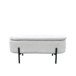 OVAL ΣΚΑΜΠΟ ΜΕ ΑΠΟΘ/ΚΟ ΧΩΡΟ ΛΕΥΚΟ 95x36x43 16-0805 - Image 2