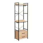 XENIA ΝΤΟΥΛΑΠΑ ΦΥΣΙΚΟ ΜΑΥΡΟ 60x40x200 18-0019 - Image 5