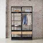 SYSTEM ΝΤΟΥΛΑΠΑ ΜΑΥΡΟ SONOMA 90x50x180 18-0026 - Image 4