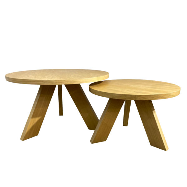 TAVOLA COFFEE TABLE SET 2ΤΕΜ 80x80x47 21-0003 - Image 2