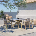 TERRAZZO ΚΑΡΕΚΛΑ ΜΑΞΙΛΑΡΙ BEIGE 66x55x75cm 22-0053 - Image 2