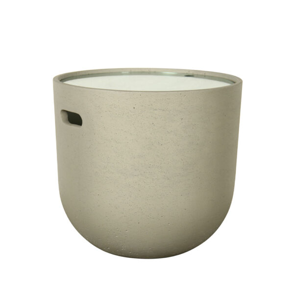 CAP COFFEE TABLE CEMENT ΑΝΟΙΧΤΟ 49x49x45 22-0102 - Image 2