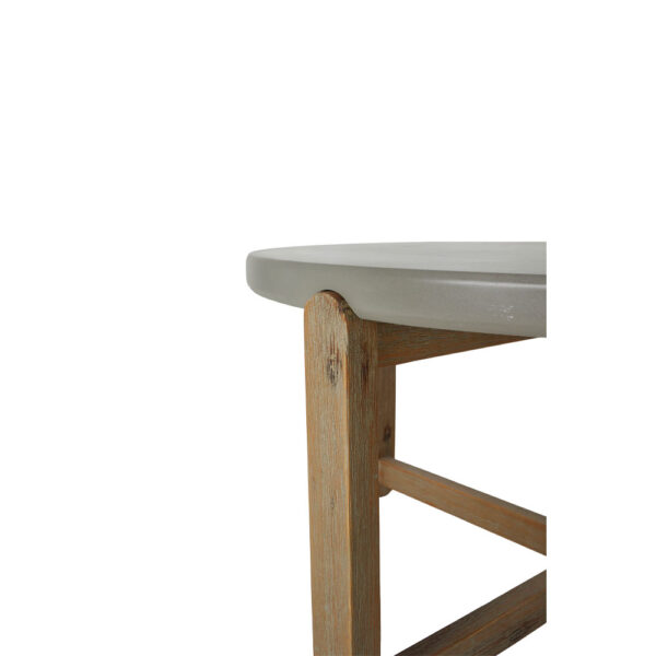 UBUD COFFEE TABLE CEMENT ΦΥΣΙΚΟ ΣΚΟΥΡΟ 81x81x40 22-0134 - Image 4