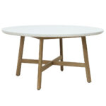 MOSAIC ΤΡΑΠΕΖΙ ΦΥΣΙΚΟ 150x150x76 22-0150 - Image 4