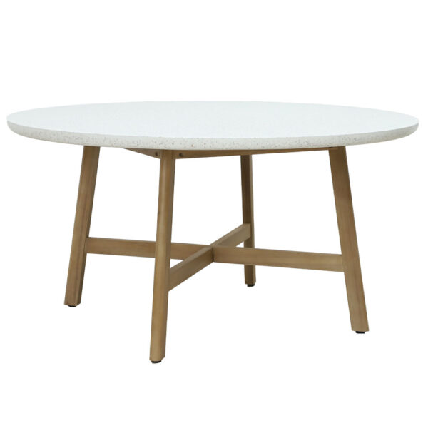 MOSAIC ΤΡΑΠΕΖΙ ΦΥΣΙΚΟ 150x150x76 22-0150 - Image 4