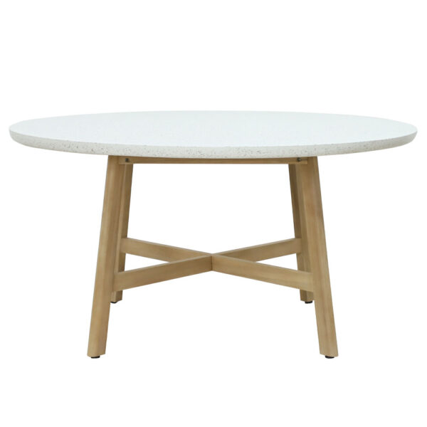 MOSAIC ΤΡΑΠΕΖΙ ΦΥΣΙΚΟ 150x150x76 22-0150 - Image 6