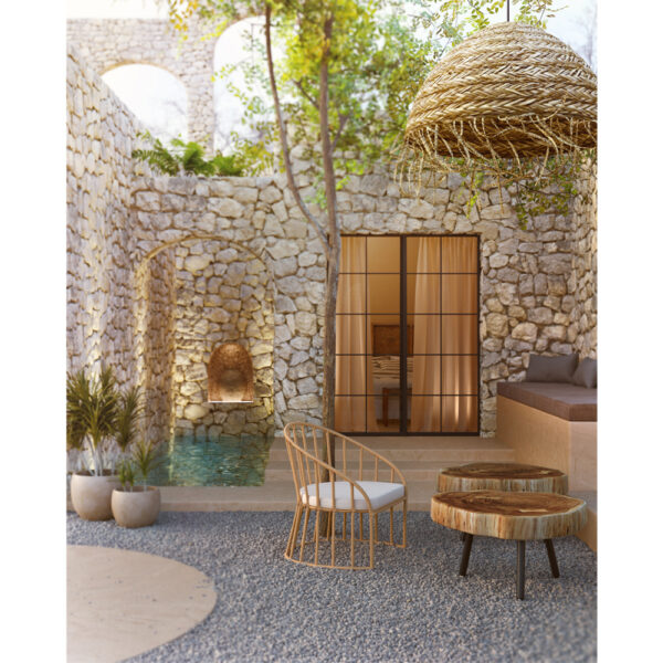 LEON ΠΟΛΥΘΡΟΝΑ ΦΥΣΙΚΟ 72x63x76.5 22-0157 - Image 7