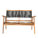 CAVO ΚΑΝΑΠΕΣ 2ΘΕΣΙΟΣ ΜΑΥΡΟ ΦΥΣΙΚΟ 120x72x85 22-0168 - Image 9