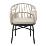 LUNA ΚΑΡΕΚΛΑ CREAM ΜΑΥΡΟ 58x65x78 22-0193 - Image 8