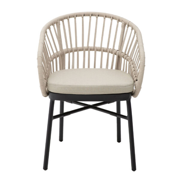 LUNA ΚΑΡΕΚΛΑ CREAM ΜΑΥΡΟ 58x65x78 22-0193 - Image 8