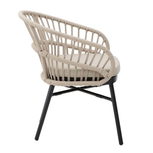 LUNA ΚΑΡΕΚΛΑ CREAM ΜΑΥΡΟ 58x65x78 22-0193 - Image 9