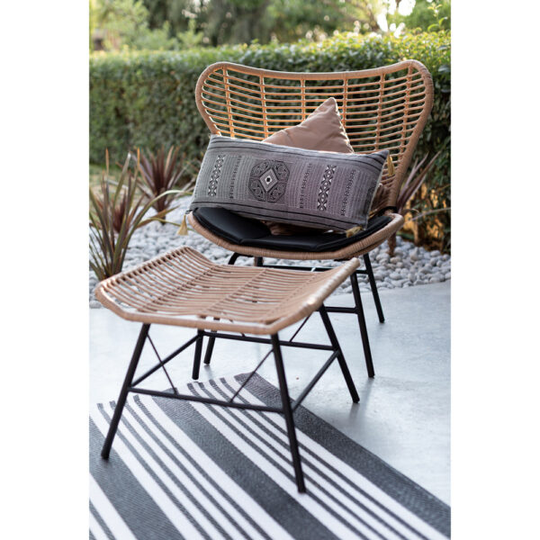 BUTTERFLY ΠΟΛΥΘΡΟΝΑ ΦΥΣΙΚΟ ΜΑΥΡΟ 89x78x106.5 22-0214 - Image 8