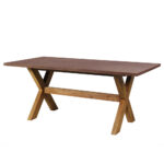 POMPEI ΤΡΑΠΕΖΙ RUST RED 200x100x74.5 22-0231 - Image 3