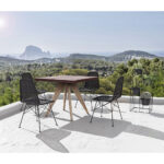 POMPEI ΤΡΑΠΕΖΙ RUST RED 90x90x74.5 22-0234 - Image 4