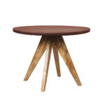 POMPEI ΤΡΑΠΕΖΙ RUST RED 120x120x74.5 22-0236 - Image 3