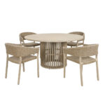 SUMATRA ΤΡΑΠΕΖΙ ΦΥΣΙΚΟ 150x150x76 22-0243 - Image 8