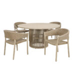 SUMATRA ΤΡΑΠΕΖΙ ΦΥΣΙΚΟ 150x150x76 22-0243 - Image 9