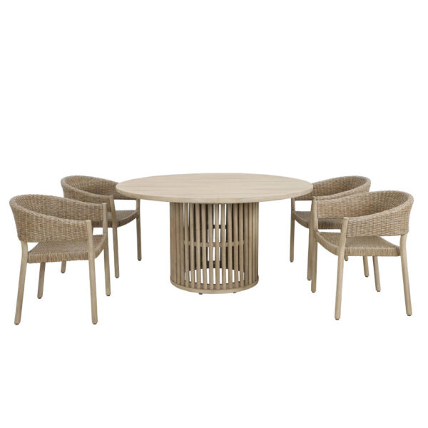 SUMATRA ΤΡΑΠΕΖΙ ΦΥΣΙΚΟ 150x150x76 22-0243 - Image 10