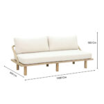 SIESTA ΚΑΝΑΠΕΣ ΚΡΕΒΑΤΙ ΦΥΣΙΚΟ CREAM 180x80x59 22-0276 - Image 10