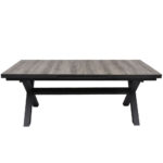 SORPRESA ΤΡΑΠΕΖΙ ΕΠΕΚΤΕΙΝΟΜΕΝΟ-Η ΓΚΡΙ ΓΚΡΙ ΣΚΟΥΡΟ 202x101x77 22-0293 - Image 8