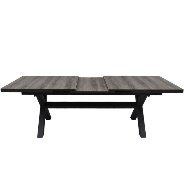 SORPRESA ΤΡΑΠΕΖΙ ΕΠΕΚΤΕΙΝΟΜΕΝΟ-Η ΓΚΡΙ ΓΚΡΙ ΣΚΟΥΡΟ 202x101x77 22-0293 - Image 9