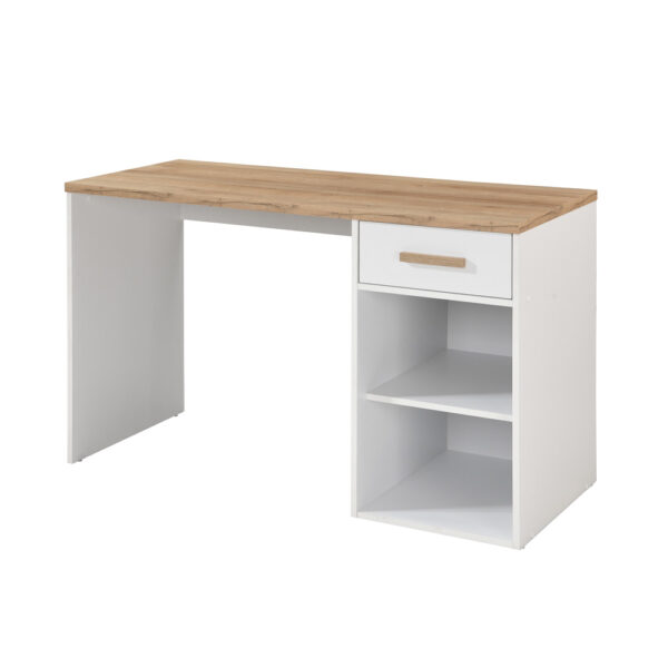 PRACTICO 120 ΓΡΑΦΕΙΟ 1ΣΥΡΤΑΡΙ ΛΕΥΚΟ ΦΥΣΙΚΟ 120x50x76 24-0702 - Image 5