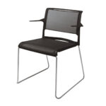 GUEST ΚΑΡΕΚΛΑ ΜΑΥΡΟ 59x60x77.5 25-0317 - Image 2