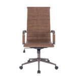 AVANT ΚΑΡΕΚΛΑ ΓΡΑΦΕΙΟΥ COFFEE GUNMETAL 55.5x63x118 25-0554 - Image 6