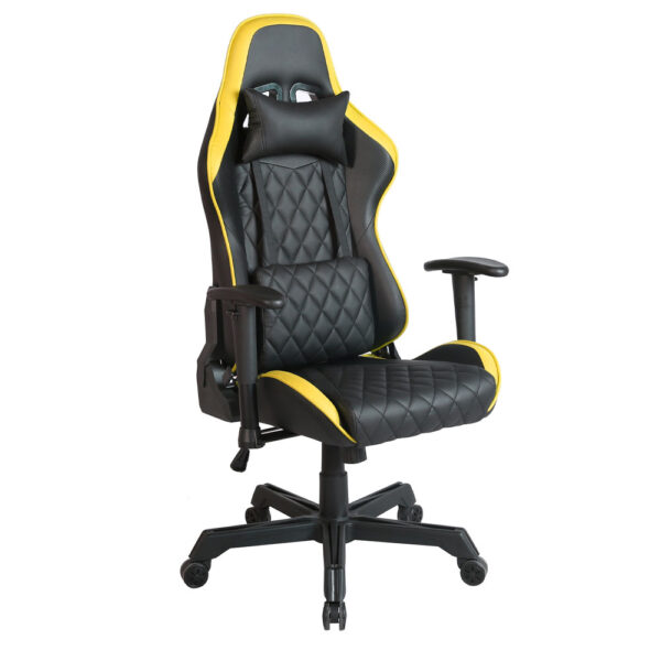 RANGER ΚΑΡΕΚΛΑ GAMING ΓΡΑΦΕΙΟΥ ΜΑΥΡΟ ΚΙΤΡΙΝΟ 52x74x138 25-0708 - Image 6