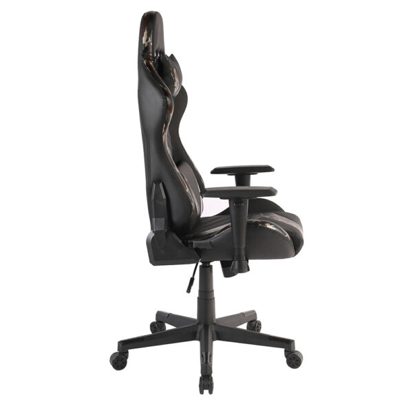 DYSKORD ΚΑΡΕΚΛΑ GAMING ΓΡΑΦΕΙΟΥ ΜΑΥΡΟ ΜΕ PATTERN 50x74x137 25-0710 - Image 8