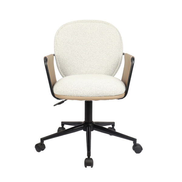 POST ΚΑΡΕΚΛΑ ΓΡΑΦΕΙΟΥ BEIGE ΚΑΦΕ 55x59x93 25-0738 - Image 7