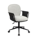 POST ΚΑΡΕΚΛΑ ΓΡΑΦΕΙΟΥ ΓΚΡΙ ΜΑΥΡΟ 55x59x93 25-0739 - Image 5