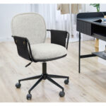 POST ΚΑΡΕΚΛΑ ΓΡΑΦΕΙΟΥ ΓΚΡΙ ΜΑΥΡΟ 55x59x93 25-0739 - Image 6