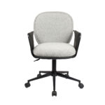 POST ΚΑΡΕΚΛΑ ΓΡΑΦΕΙΟΥ ΓΚΡΙ ΜΑΥΡΟ 55x59x93 25-0739 - Image 7