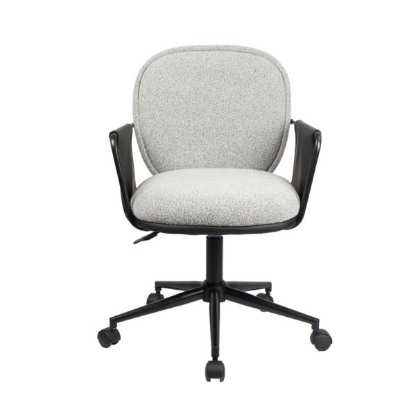 POST ΚΑΡΕΚΛΑ ΓΡΑΦΕΙΟΥ ΓΚΡΙ ΜΑΥΡΟ 55x59x93 25-0739 - Image 7