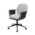 POST ΚΑΡΕΚΛΑ ΓΡΑΦΕΙΟΥ ΓΚΡΙ ΜΑΥΡΟ 55x59x93 25-0739 - Image 8