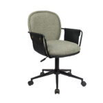 POST ΚΑΡΕΚΛΑ ΓΡΑΦΕΙΟΥ ΛΑΔΙ ΜΑΥΡΟ 55x59x93 25-0740 - Image 5