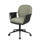 POST ΚΑΡΕΚΛΑ ΓΡΑΦΕΙΟΥ ΛΑΔΙ ΜΑΥΡΟ 55x59x93 25-0740 - Image 8