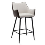 MALONE ΣΚΑΜΠΟ BAR ΓΚΡΙ ΑΝΟΙΧΤΟ ΚΑΦΕ ΣΚΟΥΡΟ 38x51x96 26-0019 - Image 4