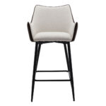 MALONE ΣΚΑΜΠΟ BAR ΓΚΡΙ ΑΝΟΙΧΤΟ ΚΑΦΕ ΣΚΟΥΡΟ 38x51x96 26-0019 - Image 5