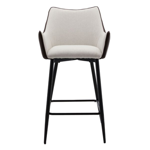 MALONE ΣΚΑΜΠΟ BAR ΓΚΡΙ ΑΝΟΙΧΤΟ ΚΑΦΕ ΣΚΟΥΡΟ 38x51x96 26-0019 - Image 5